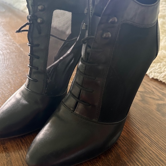 Loeffler Randall Lace Up Mesh Ankle Boot - Size 7 - Picture 3 of 14